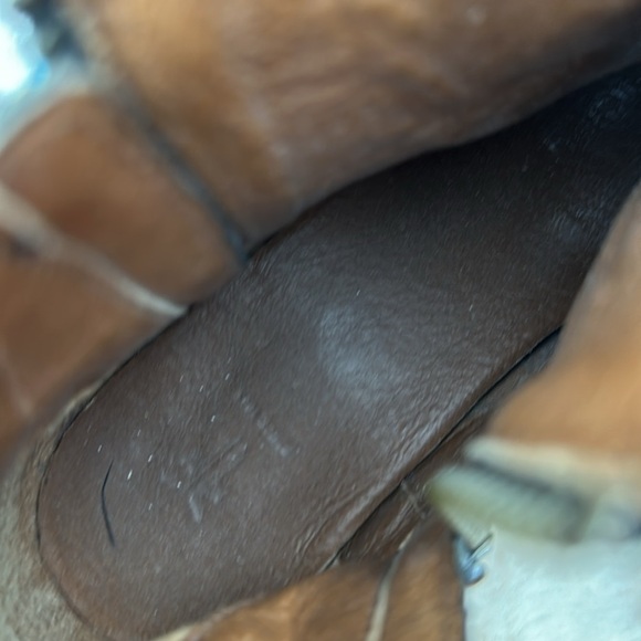 Frye Womens 7.5 Carly Boot Black Leather solid pull on round toe ankle - Picture 8 of 9